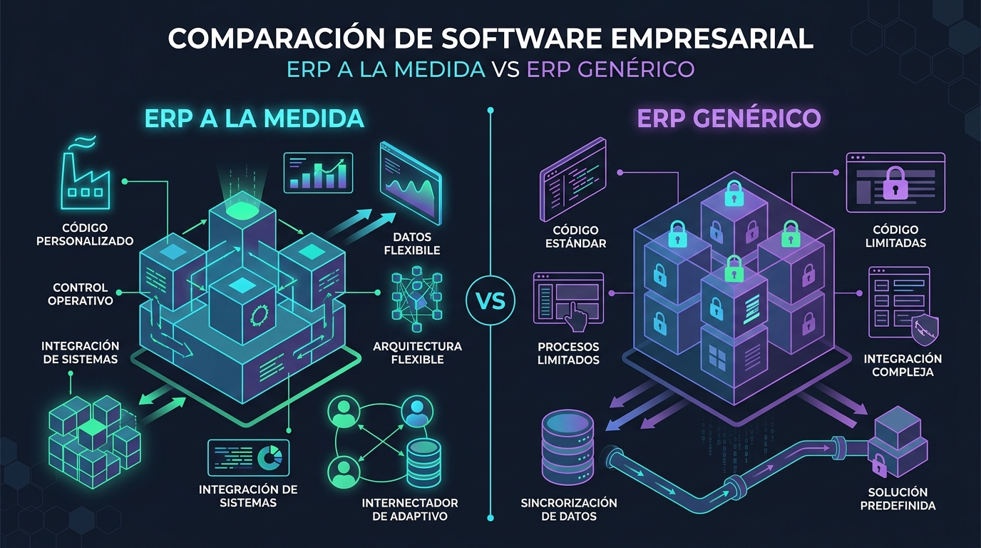 ERP a la medida vs. ERP genérico: ¿cuál conviene más a tu empresa?